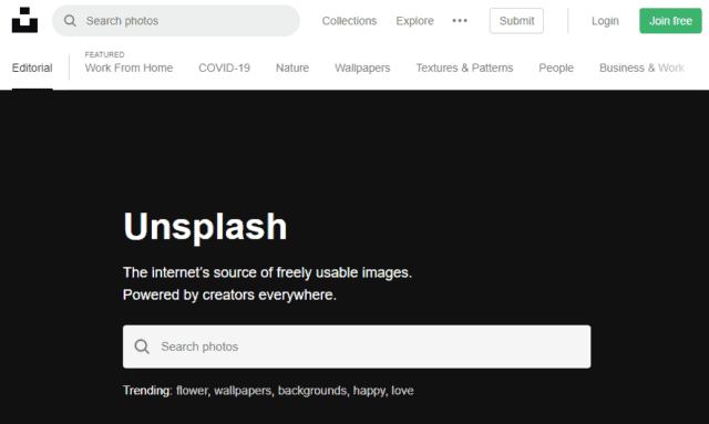 Unsplash free stock photos