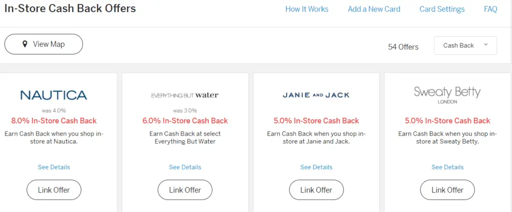 Rakuten in-store cashback offers