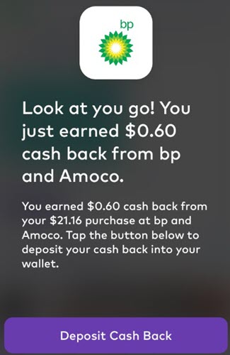 Dosh cashback at BP