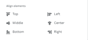 Canva Align Elements