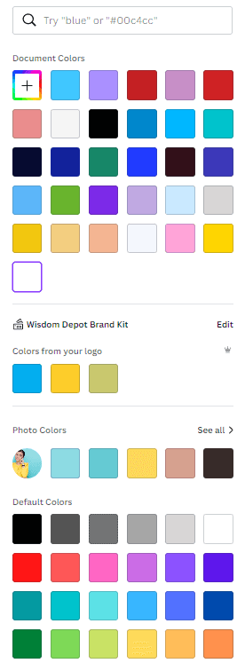 Canva Colors