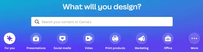 Canva Design Search