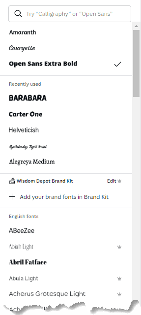 Canva Fonts