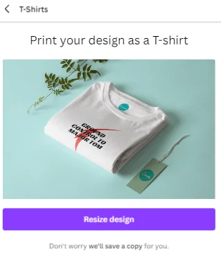 Canva Print Tshirt