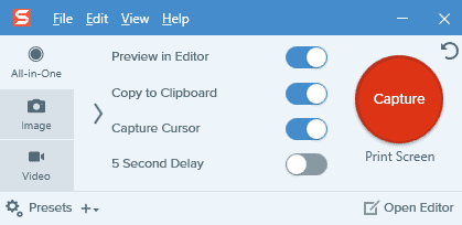 Snagit screenshot
