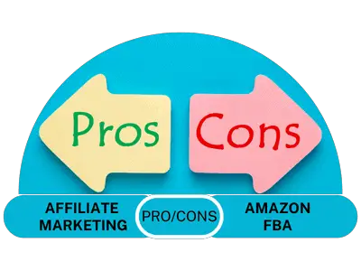Affiliate Marketing vs Amazon FBA PRO and Cons