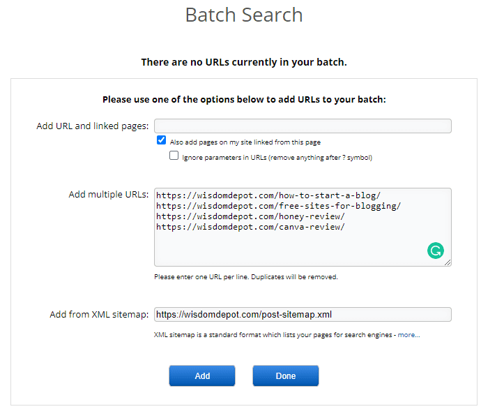 Copyscape batch search