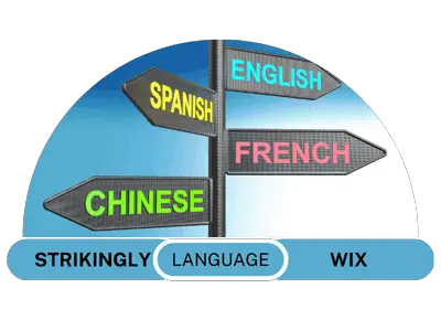 Strikingly vs Wix Language