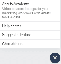 Ahrefs support